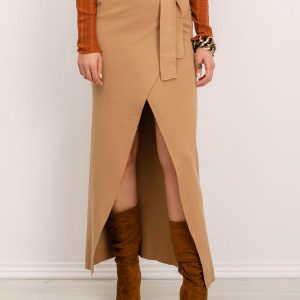 BSL Dark Beige Knitted Skirt