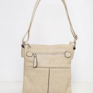 Beige bag with outer pocket