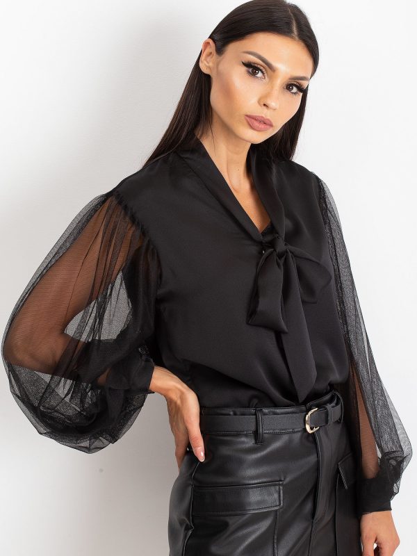 RUE PARIS Black blouse Envy