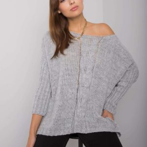 Gray loose sweater Tiffianie OCH BELLA