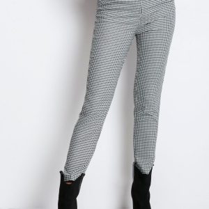 RUE PARIS Black and white Chess pants