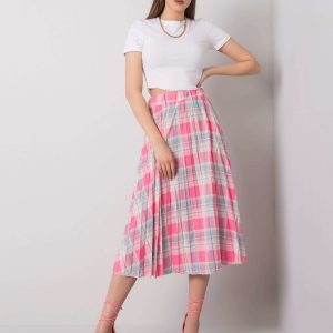 Quinn Pink Pleated Skirt