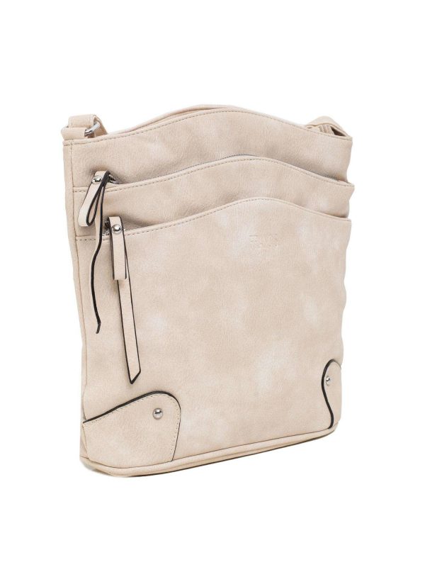 Light beige eco leather bag