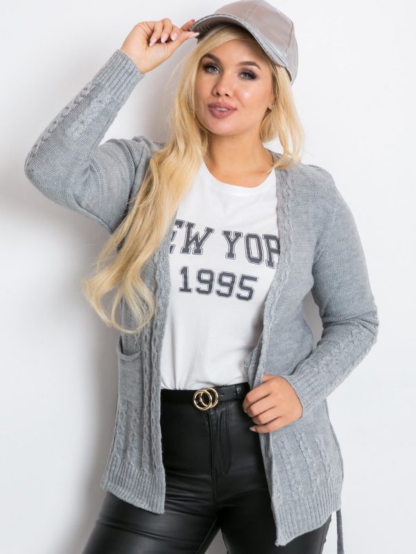 Gray plus size sweater Vibe