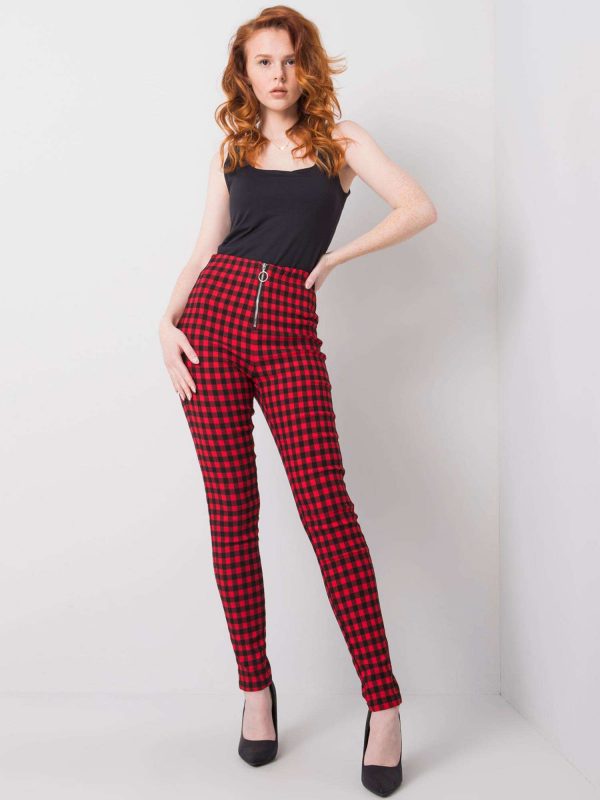 Red-black Willow fabric pants