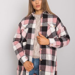 Black and pink checked shirt Shelby RUE PARIS