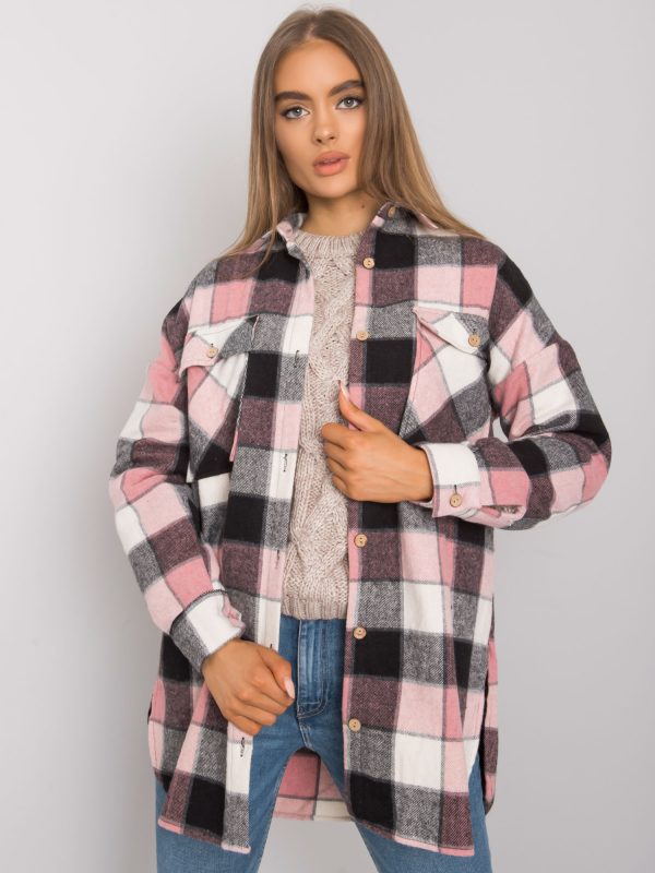 Black and pink checked shirt Shelby RUE PARIS