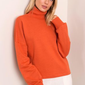 Dark orange sweatshirt for women BSL