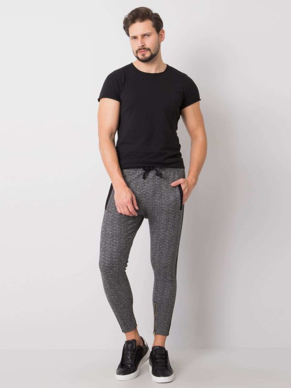 Black and Grey Emerson Men's Sweatpants