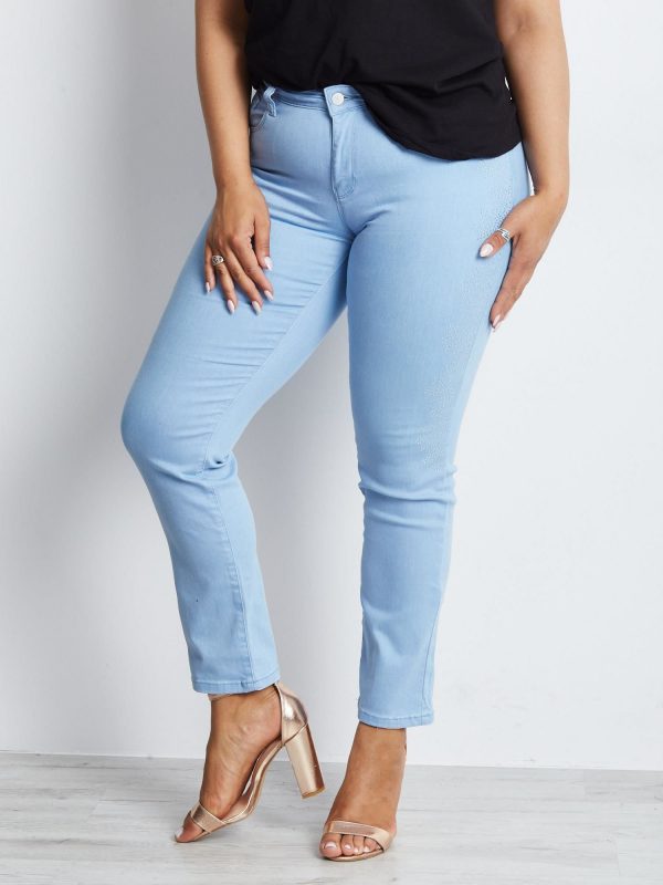 Light blue plus size pants Principles