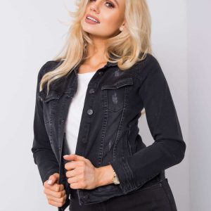 Risa RUE PARIS black denim jacket