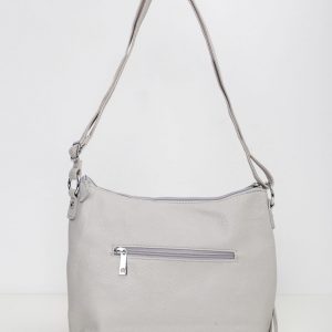 Grey eco leather handbag