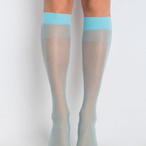 Light blue knee socks