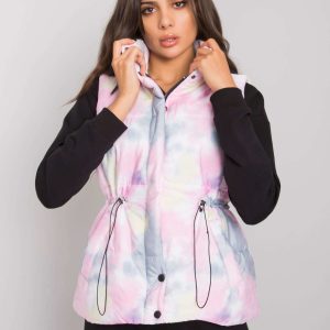 Pink and grey Loie welt vest