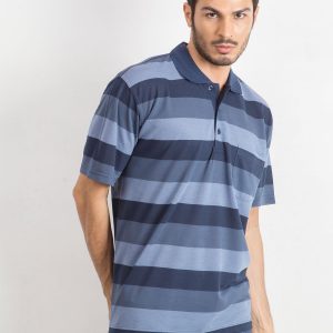 Navy blue men's polo shirt Thought