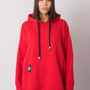 Red kangaroo sweatshirt plus size Josefina