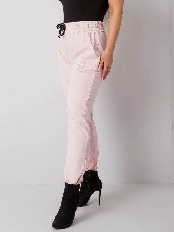 Judith Pale Pink Plus Size Pants