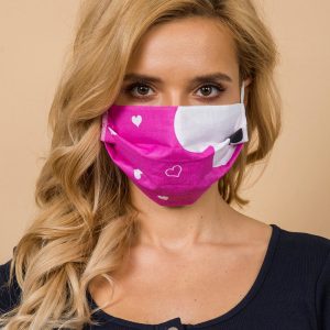 Fuchsia reusable protective mask