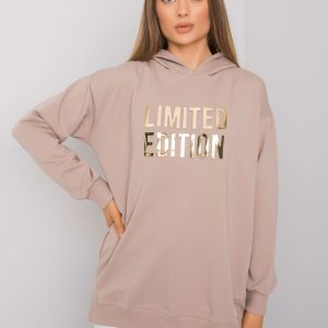 Clothilde RUE PARIS Women's Dark Beige Hoodie