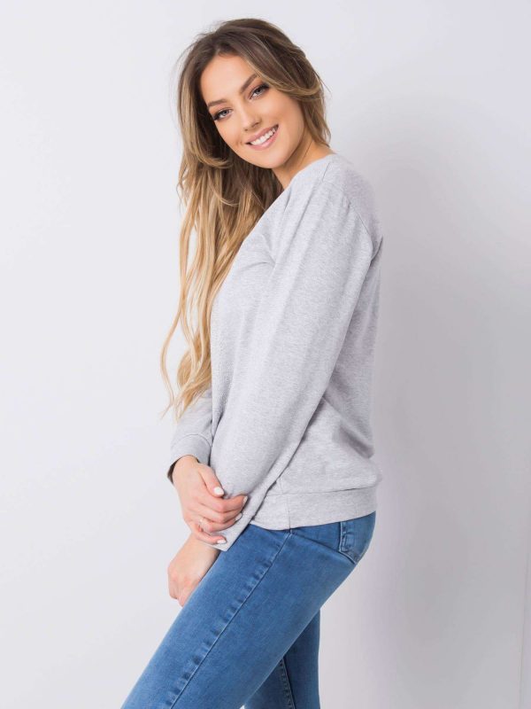 Grey sweatshirt with Darla applique