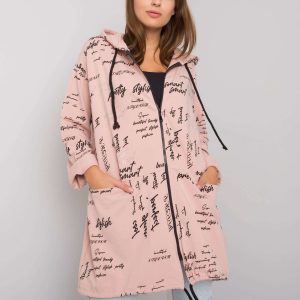 Dirty Pink Patterned Hoodie Safiya