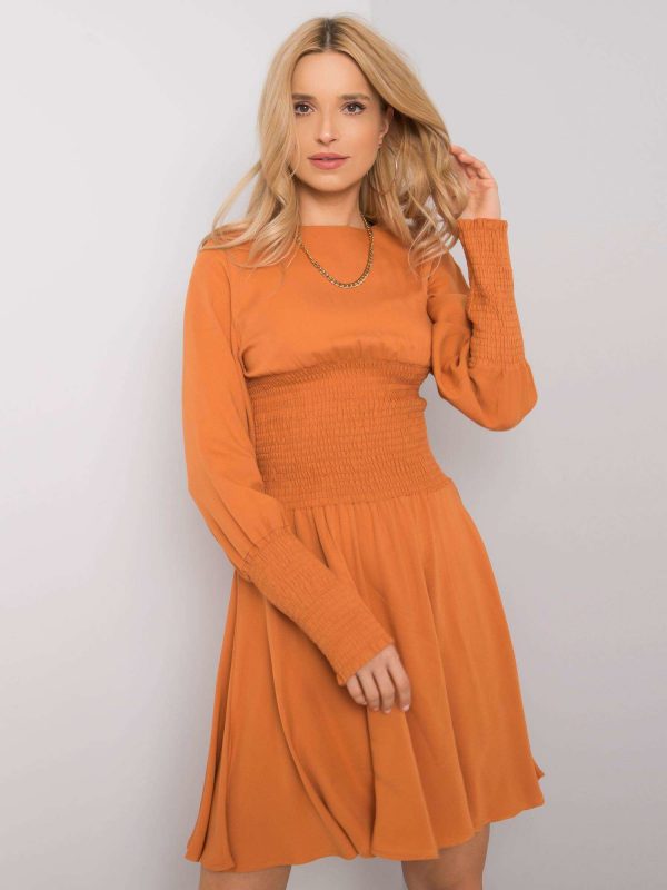 Dark orange casual dress Mantua RUE PARIS