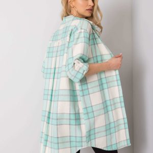 Nerea Mint Plaid Shirt