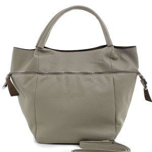 Bright khaki shopper bag