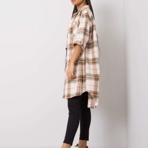 Orange-Green Nuria Plaid Shirt