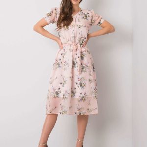 Pale pink dress with flowers Piacenza