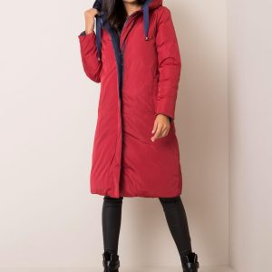 Navy blue and red double-sided Whitney winter jacket