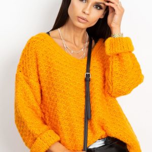 RUE PARIS Orange sweater Lively