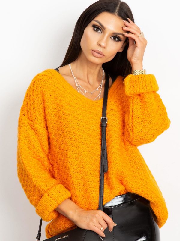 RUE PARIS Orange sweater Lively