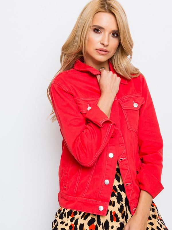 RUE PARIS Red Jacket Daisy