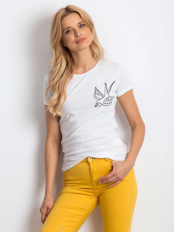 White T-shirt Birdy