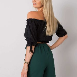 Dark green women's shorts Fatema