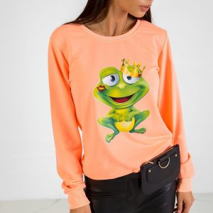 Fluo orange sweatshirt Prince