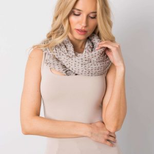 Grey heart scarf