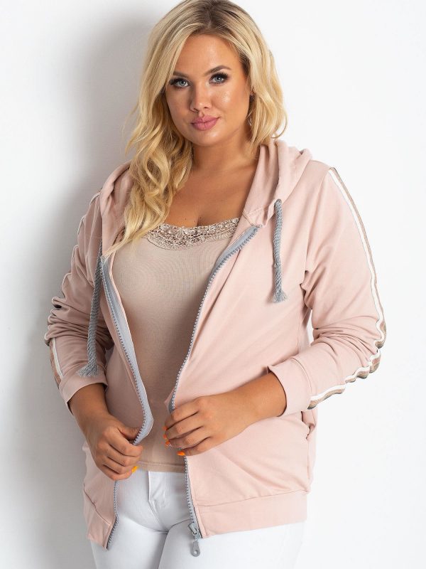 Dirty pink plus size sweatshirt Apear