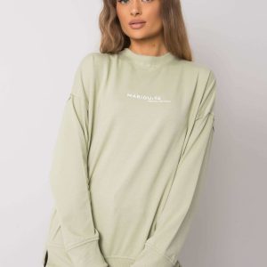 Light green print sweatshirt Carissa