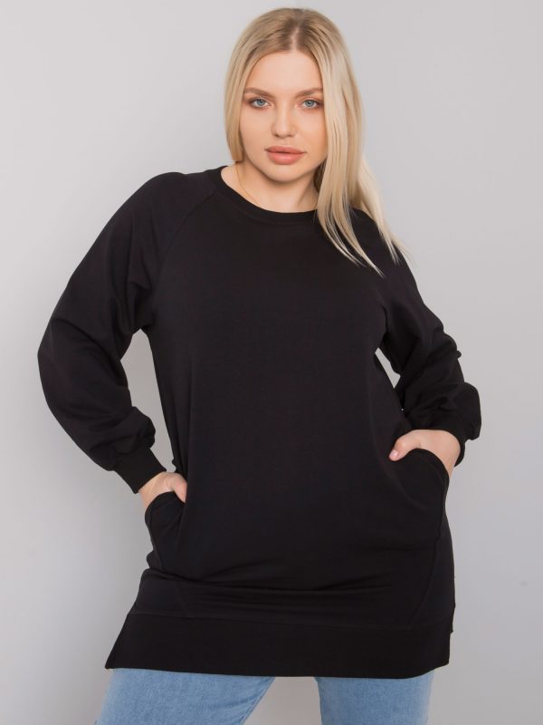 Black smooth plus size sweatshirt Toledo