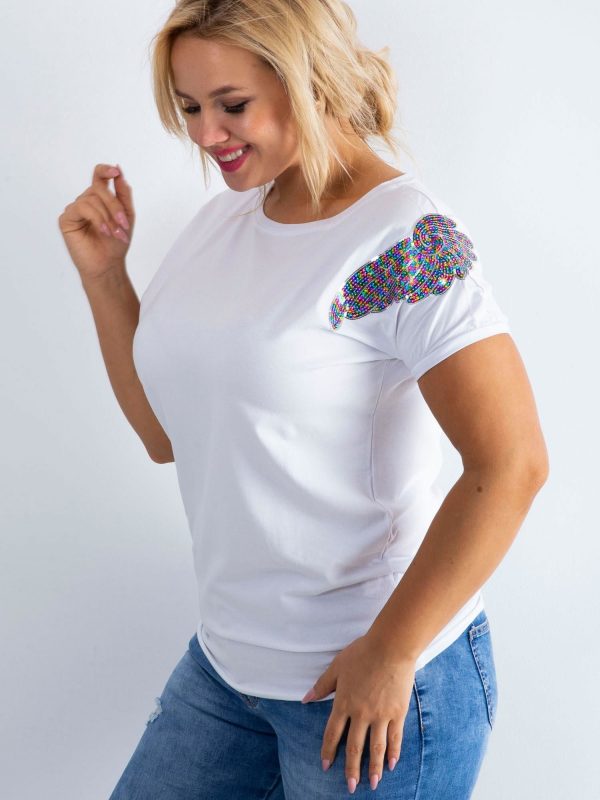 White T-shirt Magically PLUS SIZE