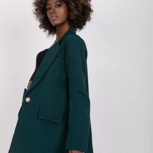 Dark Green Veracruz Women's Button Blazer