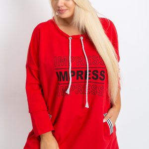 Red Plus Size Impress Sweatshirt