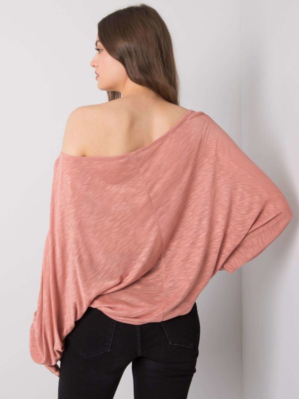 Dirty pink melange blouse Esther RUE PARIS