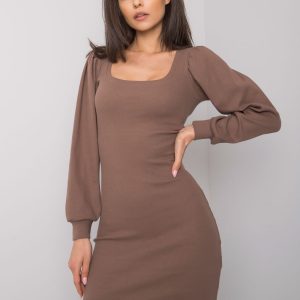 Brown fitted dress Shantaya RUE PARIS