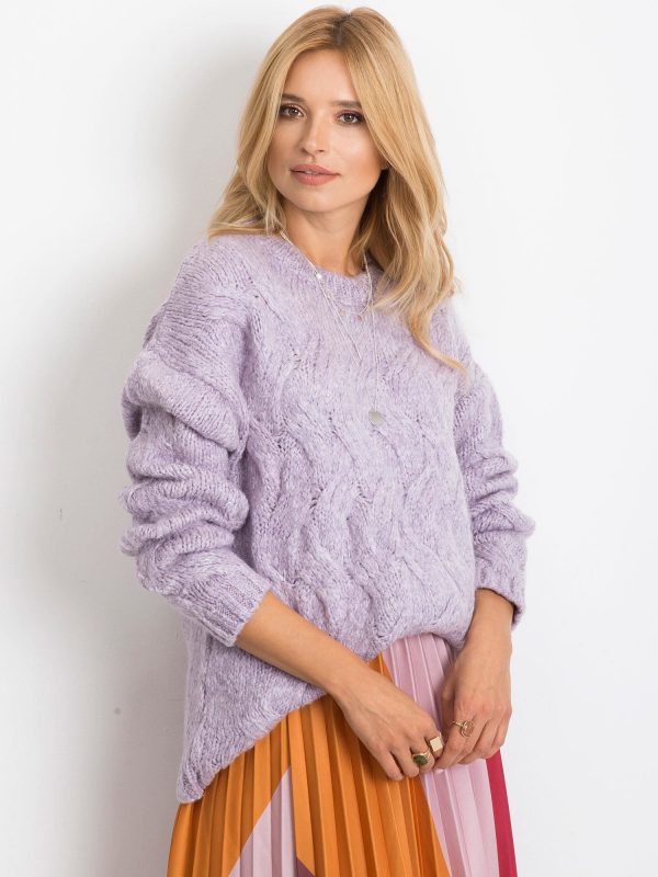 RUE PARIS Purple Bali sweater