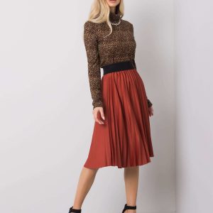 Brick Frilly Skirt