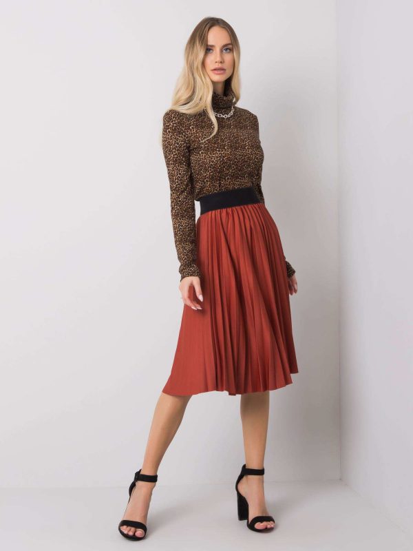 Brick Frilly Skirt