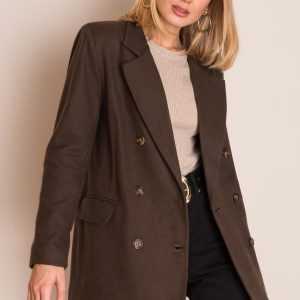 Dark brown blazer BSL